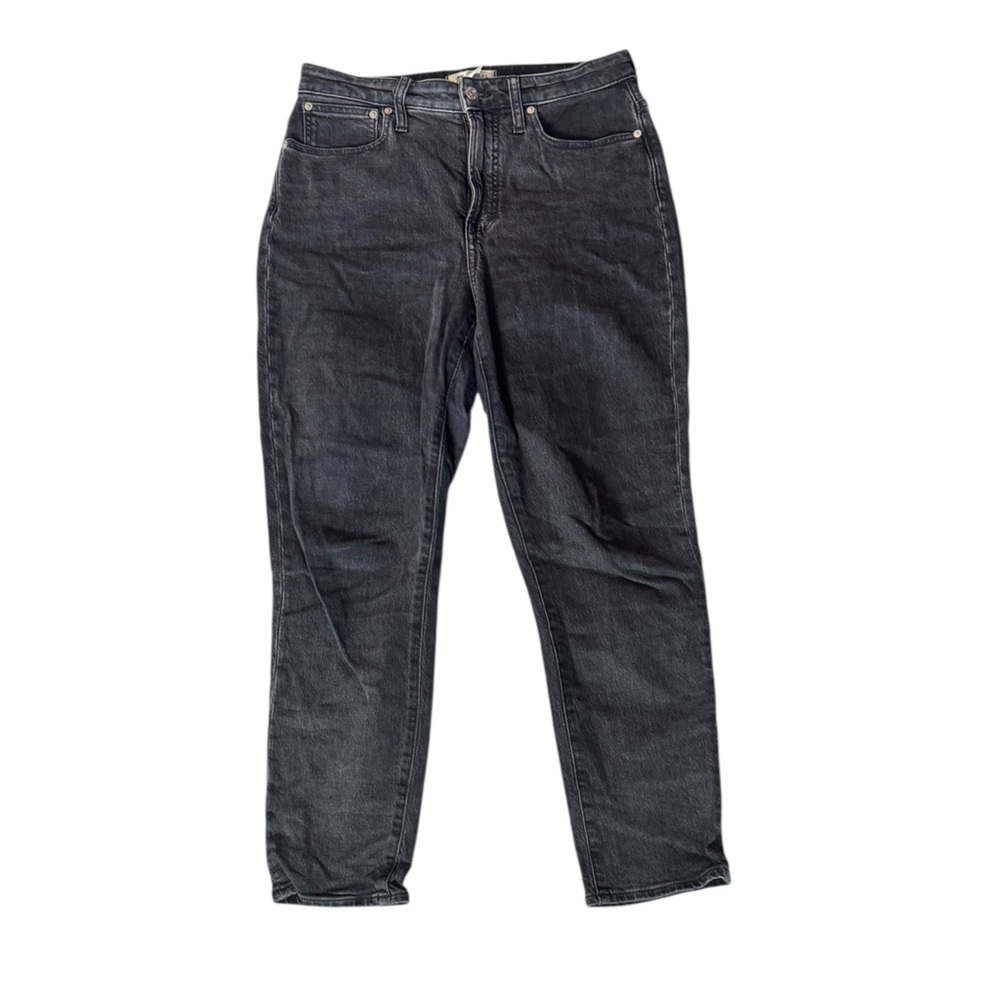 Madewell the curvy perfect vintage jeans - washed black/gray